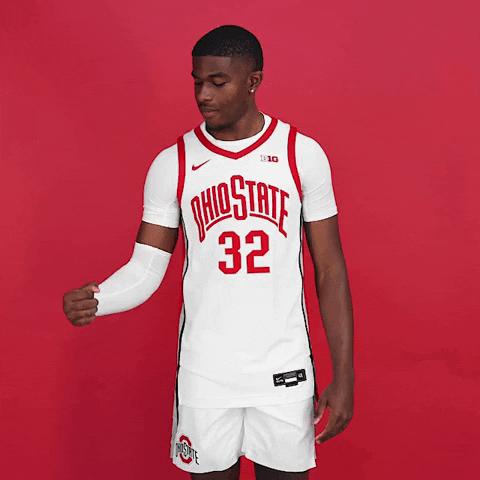 College Basketball Kiss GIF by Ohio State Athletics