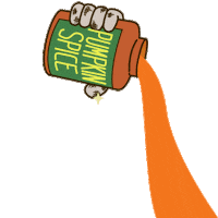 Pumpkin Spice Fall Sticker by Percolate Galactic