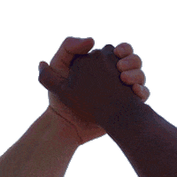 Black And White Hand Sticker by WESLEE