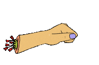 sesionesincomodas new post flowers point hand Sticker