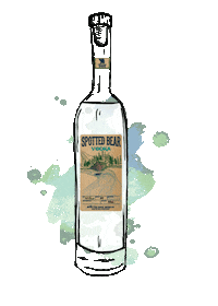 Vodka Montana Sticker by Spotted Bear Spirits