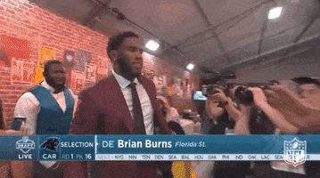 carolina panthers hug GIF by NFL