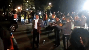 Mariachi Band Perform for Earthquake Emergency Workers in Mexico City