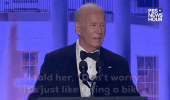 Joe Biden Bike GIF by PBS NewsHour
