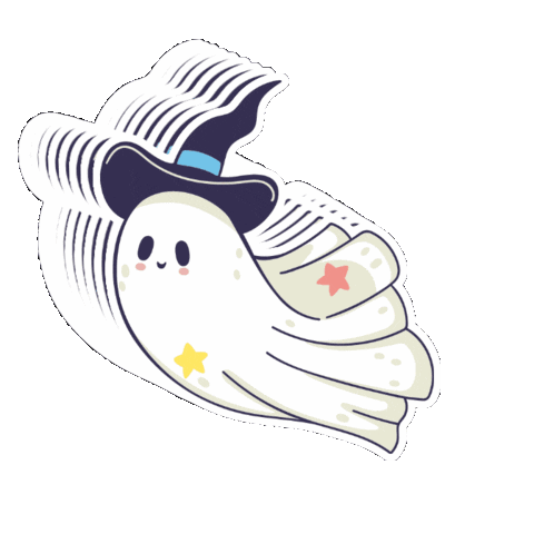 Halloween Ghost Sticker by Sheila Streetman