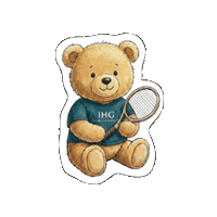 ihghotelsresorts us open tennis club ihg hotels tennis bear Sticker