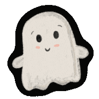 gmfdesigns halloween ghost cute ghost kawaii ghost Sticker