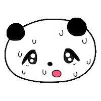 taiya5656 panda panic パンダ 焦る Sticker