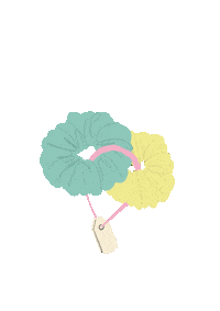 Scrunchie Sticker by Ingacecilia