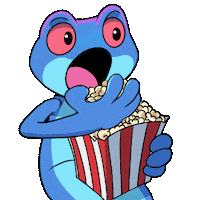 Snake Popcorn Sticker by Snek