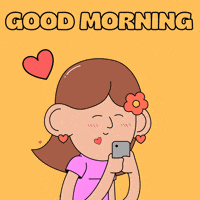 Good Morning Text GIF by Dippies