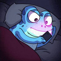 Night Time Bed GIF by Croakey
