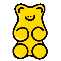 Yellow Bear Love Sticker by Happy Seoul Project