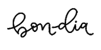 ariadnaran good morning lettering catala bon dia Sticker