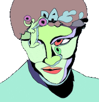 Sticker Face Sticker by Dax Norman