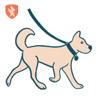 Dog Walking Doggrooming Sticker by Dog City NYC