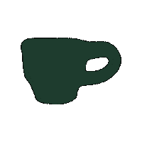Coffee Cup Sticker by Harts Natural