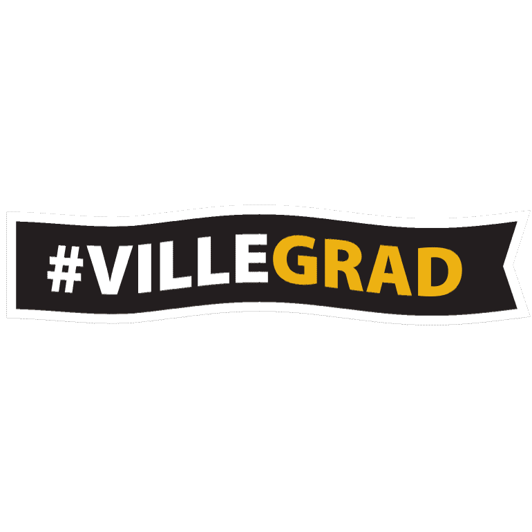 The Ville Grad Sticker by Millersville University