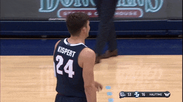 GonzagaBulldogs basketball celebration high five bench GIF