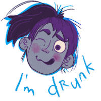 Krisdis fun drink wine eat Sticker