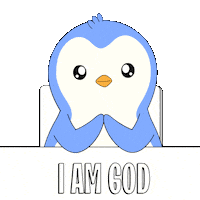 Penguin I Am Him Sticker by Pudgy Penguins