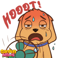 Dog Sweating Sticker by GardenAffairs