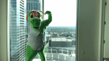 Baseball Mascot GIF by Homer the Dragon