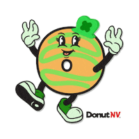 St Patricks Day Marshmallow Sticker by DonutNV