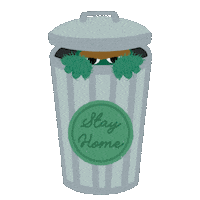 Stay Home Oscar The Grouch Sticker