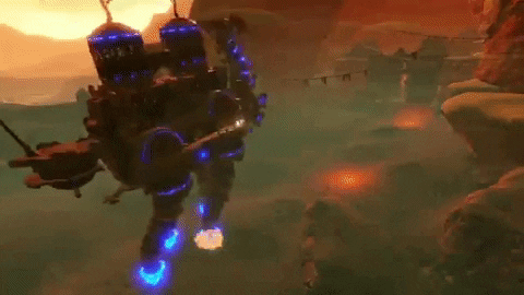 mckennakrebs giphygifmaker hyrule warriors age of calamity divine beast GIF