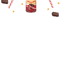 candy cane christmas Sticker