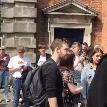 Singing and Cheering Erupt in Dublin Castle as Irish Voters Await Referendum Result