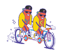 Bike Sausage Sticker by Evo