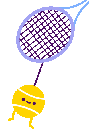 Centre Court Smile Sticker by Nataliia Manych