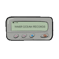 Text Pager Sticker by Inner Ocean Records