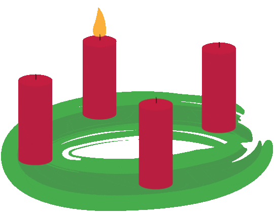 Candle Advent Sticker by Der Wein-Bischoff