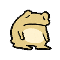 Sad Toad Sticker