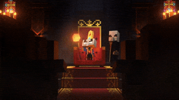 Bow Before Me Video Game GIF by Minecraft