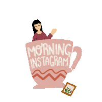 danniepriianti love hello coffee hi Sticker