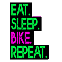 Sleep Eat Sticker by Radwelt Coesfeld