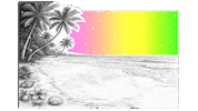Palm Tree Flower Sticker by lenay
