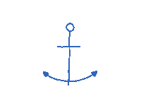 Hamburg Anchor Sticker by Lisawebdesign