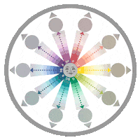 Circle Color Wheel Sticker by The Land of Color