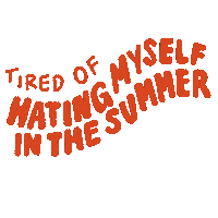 Tired Summer Sticker