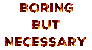 Boring But Necessary Sticker by chuber channel