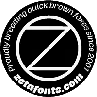 Logo Lettering Sticker by Zetafonts - The Fonts Foundry