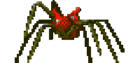 heart spider STICKER