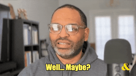 chatandbother giphygifmaker nope podcast nah GIF
