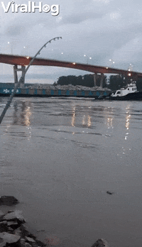 Tugboat Manages To Avoid Capsizing GIF by ViralHog