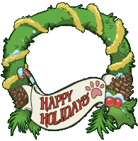 Merry Christmas Dog Sticker by Divy Rewards